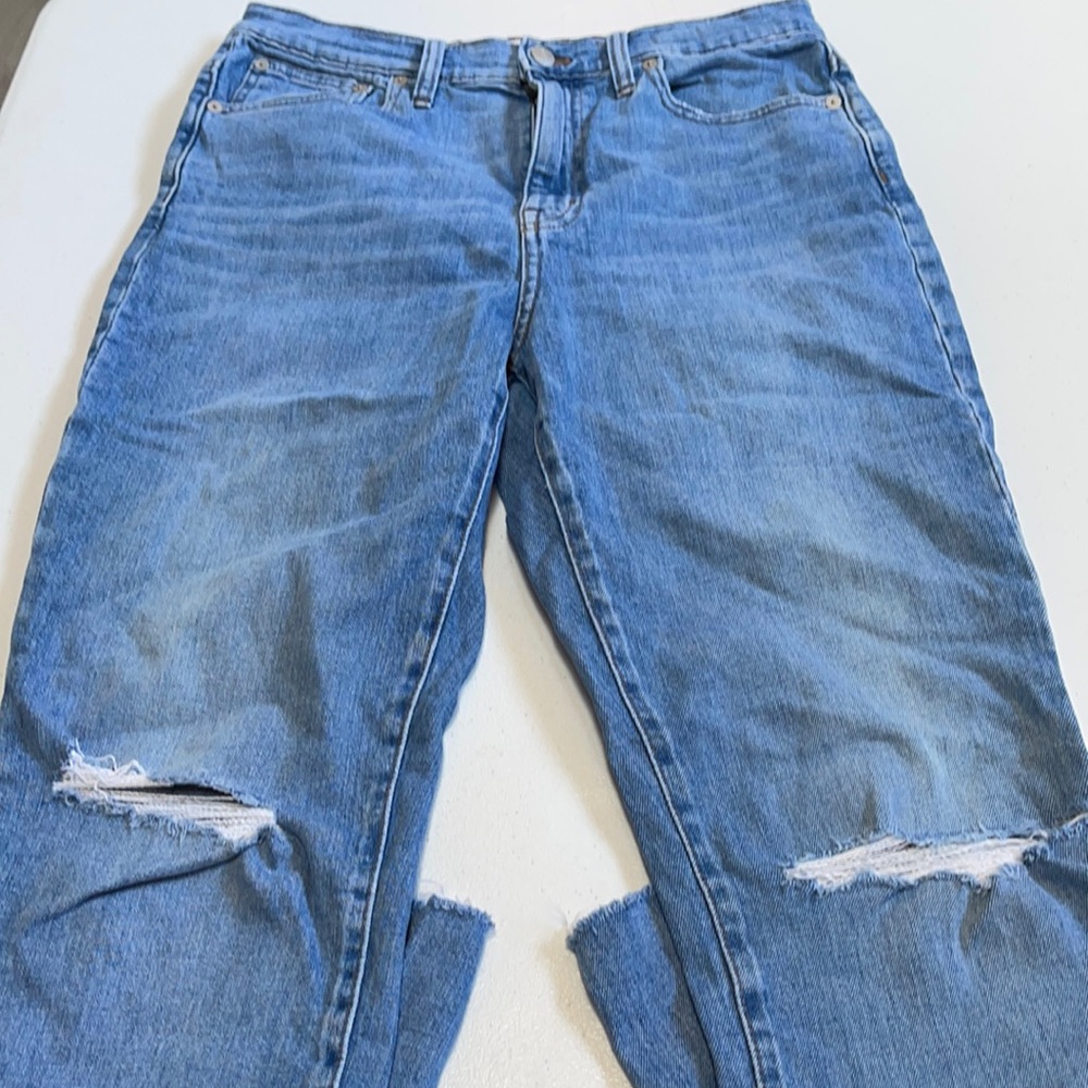 Madewell The high rise slim crop boy jean